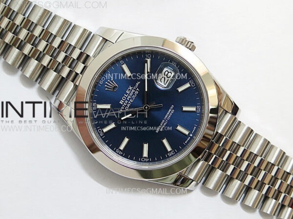 DateJust 41 126300 904L SS VSF 1:1 Best Edition Blue Dial on Jubilee Bracelet VS3235 - Image 9
