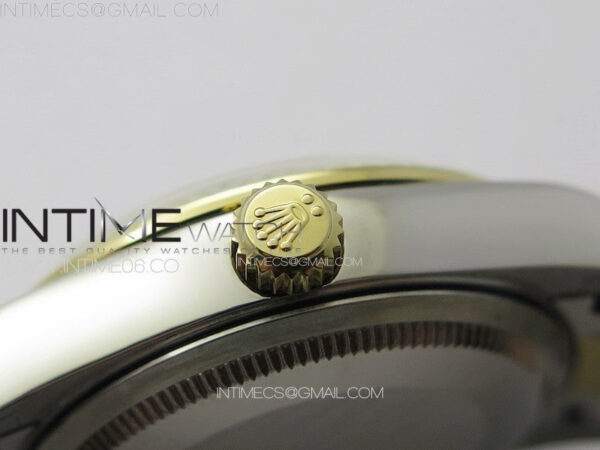 DateJust 31mm 278274 904L SS/YG GMF Best Edition Green Flowers Crystals Dial on 904L SS/YG Oyster Bracelet A2824 - Image 9