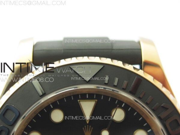 Yacht-Master 126655 RG VSF 1:1 Best Edition Black Ceramic Bezel on Oysterflex Rubber Strap VS3235 - Image 9