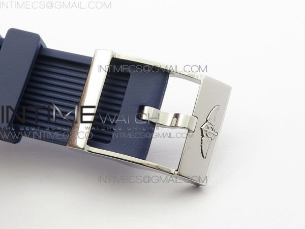 Challenger Chronograph SS Blue Dial on Rubber Strap A7750 (Free rubber strap) - Image 9