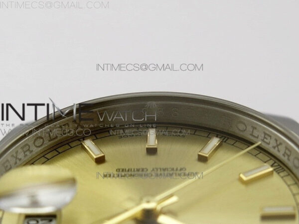 DateJust 36 SS/YG 126233 ARF 1:1 Best Edition YG Dial Stick Markers on SS/YG Jubilee Bracelet SH3135 - Image 9