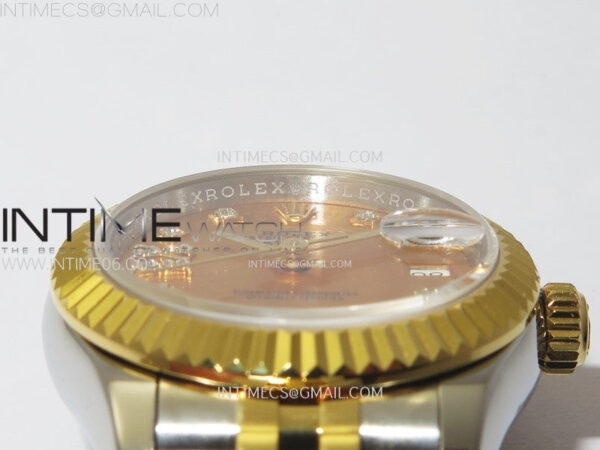 Datejust 28mm 279173 SS/YG APSF Best Edition Gold Dial Star Crystals Markers on Jubilee Bracelet NH05 - Image 9
