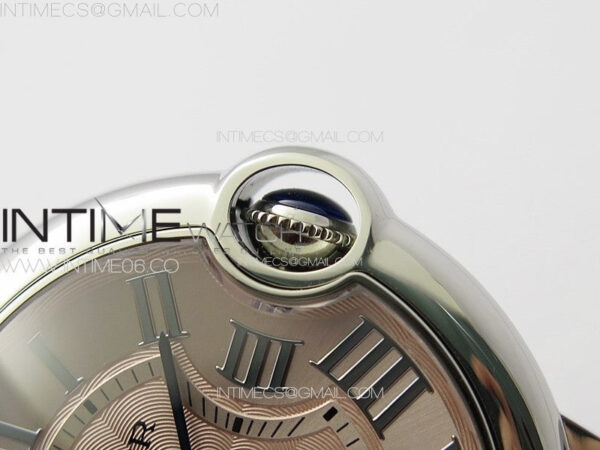 Ballon Bleu 36mm SS K3F 1:1 Best Edition Pink Textured Dial on Pink Leather Strap A076 - Image 9