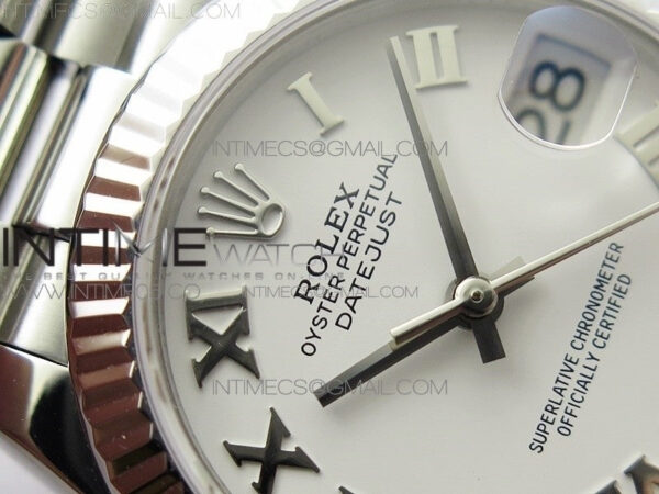 Datejust 31mm 278275 SS BP Best Edition White Roman Markers Dial on SS President Bracelet - Image 9