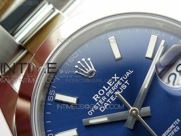 DateJust 41 126300 904L SS VSF 1:1 Best Edition Blue Dial on Oyster Bracelet VS3235 - Image 9