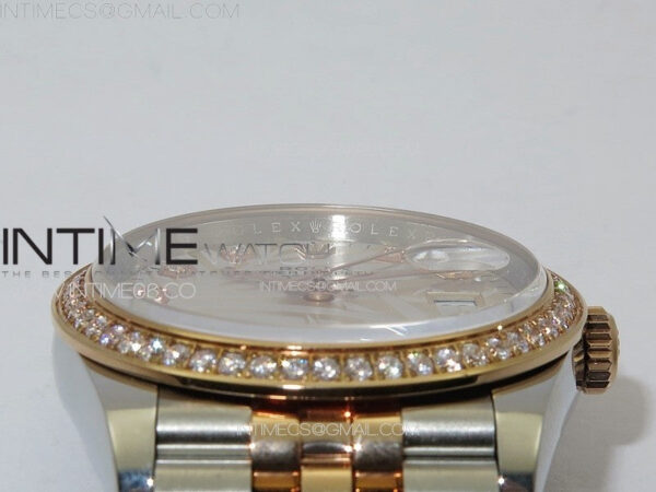 DateJust 36 SS/YG 126231 Diamonds Bezel JDF 1:1 Best Edition New Silver Dial on Jubilee SS/YG Bracelet - Image 8