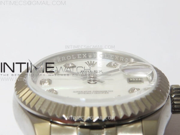 Datejust 28mm 279179 SS APSF Best Edition White MOP Dial Crystals Markers on SS Jubilee Bracelet NH05 - Image 9