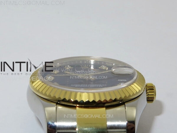 DateJust 31mm 178271 SS/YG APSF Best Edition Black Dial Crystal Markers on Oyster Bracelet A2824 - Image 9