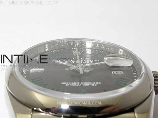 DateJust 36 SS 126200 904L Steel VSF 1:1 Best Edition Gray Dial Roman Markers on Jubilee Bracelet VS3235 - Image 9