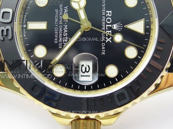 Yacht-Master 126658 YG VSF 1:1 Best Edition Black Ceramic Bezel on Oysterflex Strap VS3235 - Image 9
