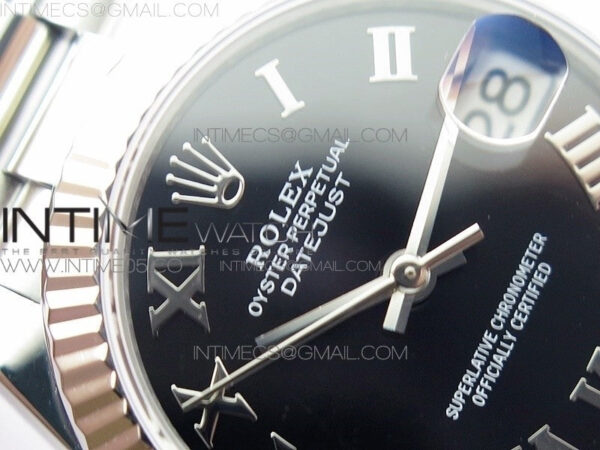 Datejust 31mm 278275 SS BP Best Edition Black Roman Markers Dial on SS President Bracelet - Image 9
