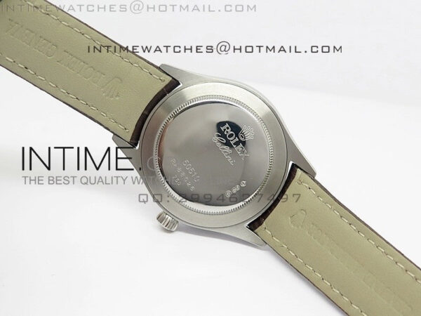 Cellini 50509 BP Maker SS Crystal Bezel Sliver Dial on Brown Leather Strap - Image 9