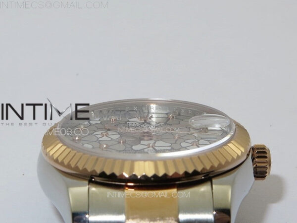DateJust 31mm 72610 SS/RG APSF Best Edition Blue Flowers Crystals Dial on Oyster Bracelet A2824 - Image 9