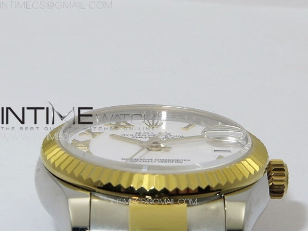 DateJust 31mm 178271 SS/YG APSF Best Edition White Dial Roman Markers on Oyster Bracelet A2824 - Image 9