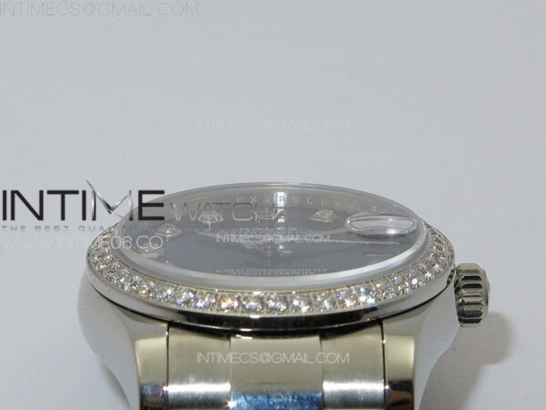 DateJust 31mm 178271 SS Crystal Bezel APSF Best Edition Blue Dial Crystal Markers on Oyster Bracelet A2824 - Image 9