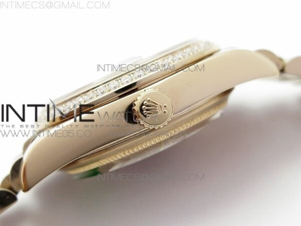Datejust 31mm 278275 RG BP Best Edition Dia Bezel Brown Roman Crystal Markers Dial on RG President Bracelet - Image 8
