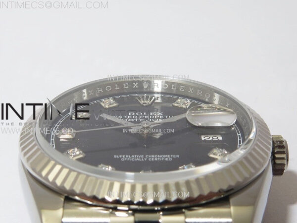 DateJust 36 SS 126234 VSF 1:1 Best Edition 904L Steel Black Dial Diamonds Markers on Jubilee Bracelet VS3235 - Image 9