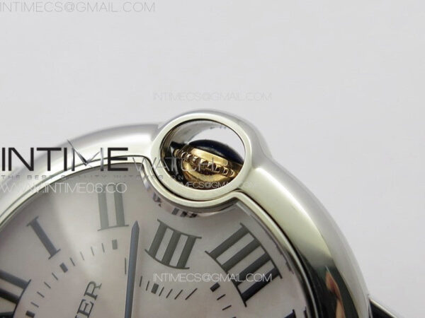 Ballon Bleu 36mm SS/RG K3F 1:1 Best Edition White MOP Dial on SS Bracelet A076 - Image 9