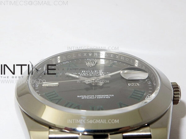 DateJust 41 126300 904L SS VSF 1:1 Best Edition Gray Dial Roman Markers on Jubilee Bracelet VS3235 - Image 9