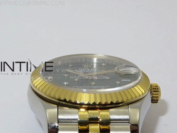 DateJust 31mm 72610 SS/YG APSF Best Edition Blue Flowers Crystals Dial on Jubilee Bracelet A2824 - Image 9