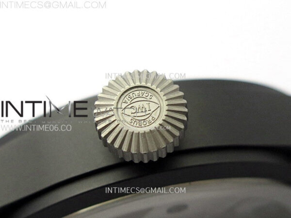 Big Pilot IW329801 Real Ceramic M+F 1:1 Best Edition Black Dial on Black Rubber Strap SEIKO 8N-24 - Image 9