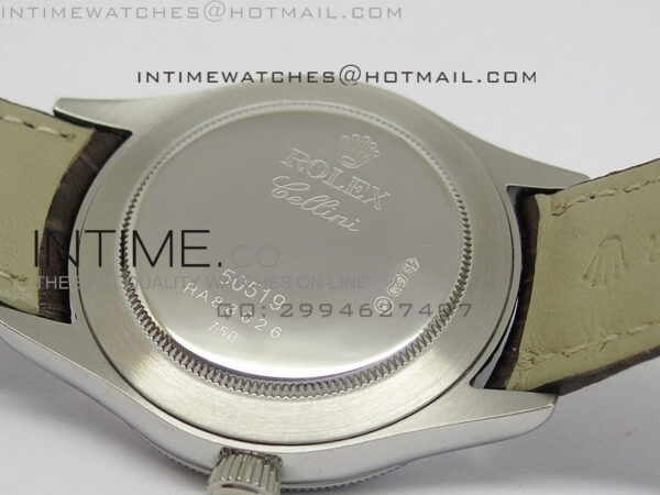 Cellini 50509 BP Maker SS Crystal Bezel Sliver Dial on Brown Leather Strap - Image 10