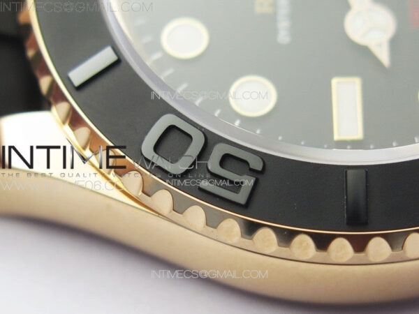 Yacht-Master 126655 RG VSF 1:1 Best Edition Black Ceramic Bezel on Oysterflex Rubber Strap VS3235 - Image 11