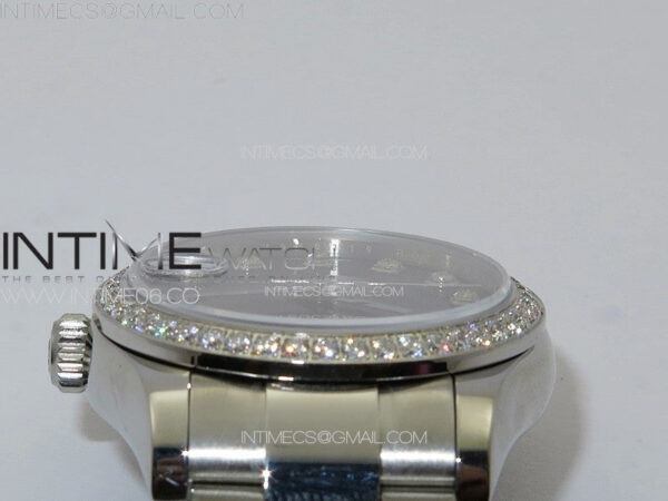 DateJust 31mm 178271 SS Crystal Bezel APSF Best Edition Blue Dial Crystal Markers on Oyster Bracelet A2824 - Image 10