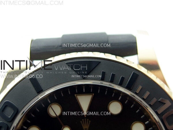 Yacht-Master 126655 Weight RG/Tungsten Gold ARF 1:1 Best Edition Black Ceramic Bezel on Oysterflex Rubber Strap VS3235 - Image 10