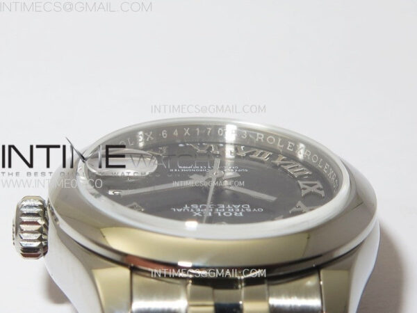 Datejust 28mm 279166 Smooth Bezel SS APSF Best Edition Gray Dial Roman Markers on SS Jubilee Bracelet NH05 - Image 10