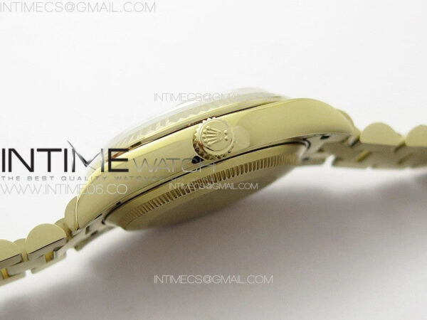 DateJust 31mm 278274 YG GMF Best Edition Green Flowers Crystals Dial on YG President Bracelet A2824 - Image 12