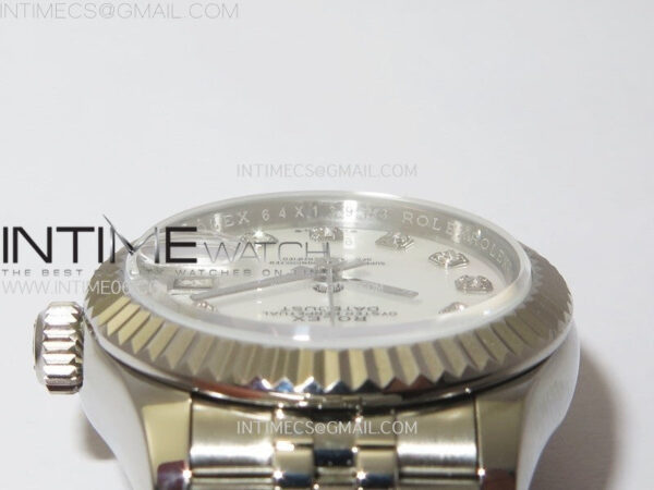 Datejust 28mm 279179 SS APSF Best Edition White MOP Dial Crystals Markers on SS Jubilee Bracelet NH05 - Image 10