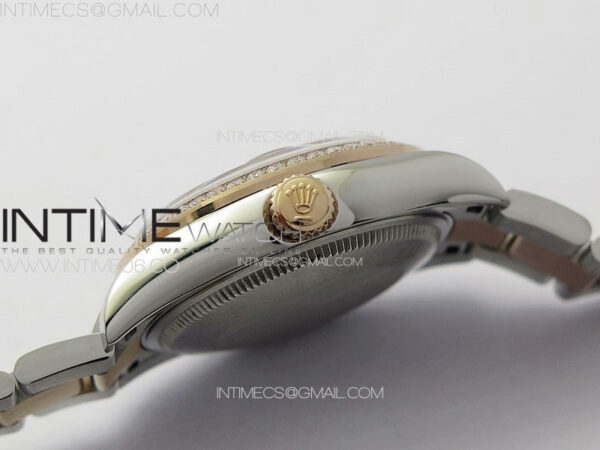 DateJust 31mm 72610 SS/Crystals Bezel APSF Best Edition Green Dial Roman Markers on Oyster Bracelet A2824 - Image 10