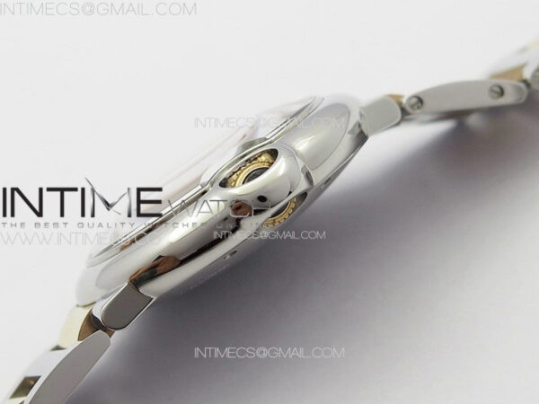 Ballon Bleu 36mm SS/RG K3F 1:1 Best Edition White MOP Dial on SS Bracelet A076 - Image 10