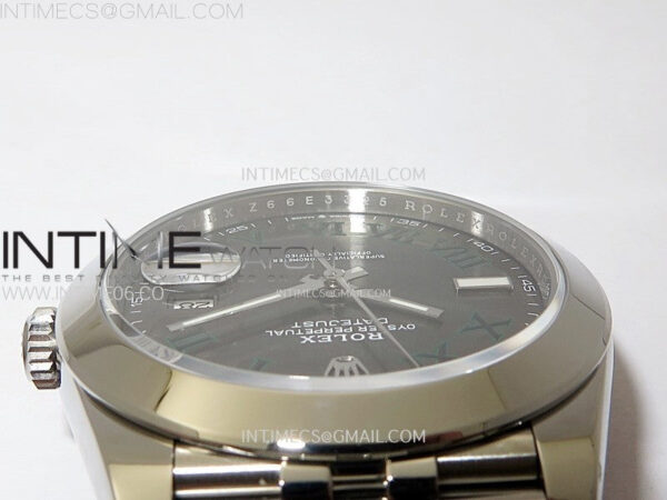 DateJust 41 126300 904L SS VSF 1:1 Best Edition Gray Dial Roman Markers on Jubilee Bracelet VS3235 - Image 10