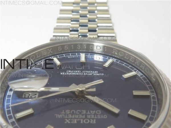 DateJust 36 SS 116234 ARF 1:1 Best Edition 904L Steel Blue Dial on Jubilee Bracelet SH3135 V3 - Image 10