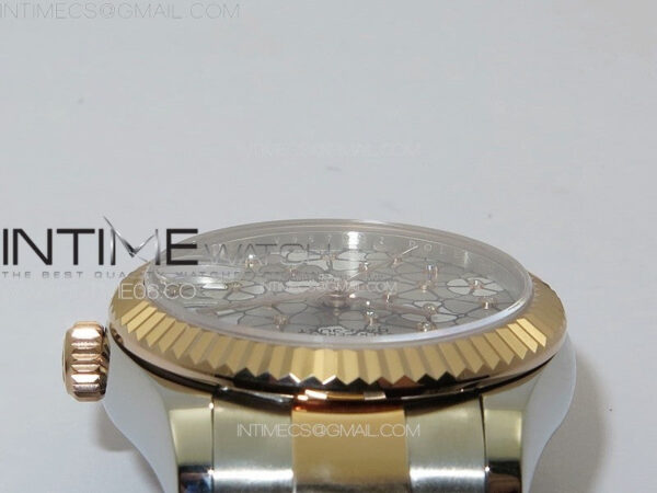 DateJust 31mm 72610 SS/RG APSF Best Edition Blue Flowers Crystals Dial on Oyster Bracelet A2824 - Image 10