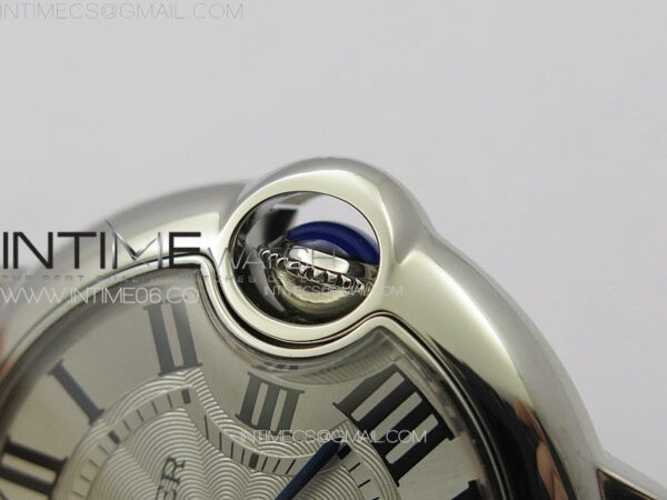 Ballon Bleu 33mm SS V20F 1:1 Best Edition White Textured Dial on SS Bracelet Gen Cal.157 Quartz - Image 10