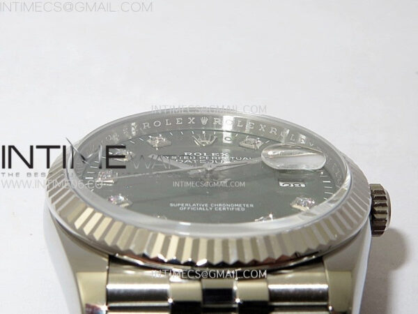 DateJust 36 SS 126234 VSF 1:1 Best Edition 904L Steel Green Leaf Dial Diamonds Markers on Jubilee Bracelet VS3235 - Image 10