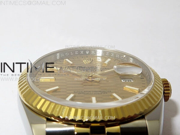DateJust 36 SS 126233 904L SS/YG VSF 1:1 Best Edition Gold Fluted Dial Sticks Markers on Jubilee Bracelet VS3235 - Image 11