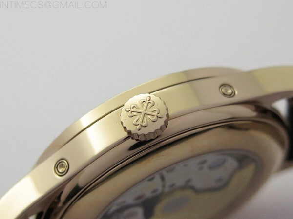 Annual Calendar Complications 5396 RG GRF Best Edition White dial Numbers Markers Blue Markers on Brown leather strap A324 - Image 10