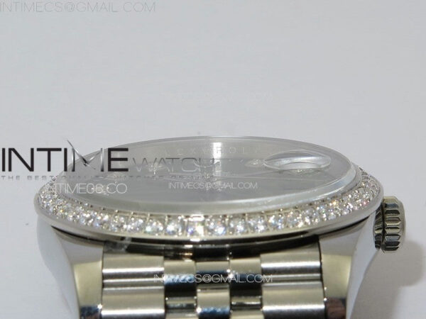 DateJust 36 SS 126233 Diamonds Bezel JDF 1:1 Best Edition New Green Dial on Jubilee SS Bracelet - Image 10
