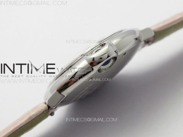 Ballon Bleu 36mm SS K3F 1:1 Best Edition Pink Textured Dial on Pink Leather Strap A076 - Image 10