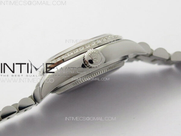 Datejust 28mm 279179 SS/Crystals APSF Best Edition Silver Dial Stars Crystals Markers on SS President Bracelet NH05 - Image 11
