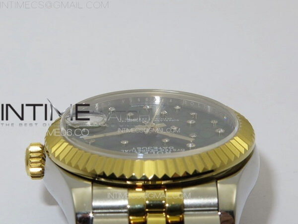 DateJust 31mm 72610 SS/YG APSF Best Edition Blue Flowers Crystals Dial on Jubilee Bracelet A2824 - Image 10