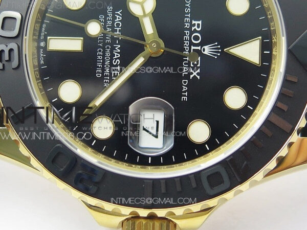 Yacht-Master 126658 YG VSF 1:1 Best Edition Black Ceramic Bezel on Oysterflex Strap VS3235 - Image 10