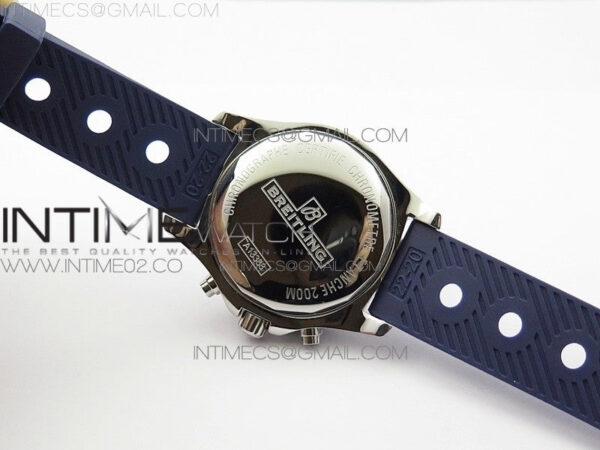 Challenger Chronograph SS Blue Dial on Rubber Strap A7750 (Free rubber strap) - Image 10
