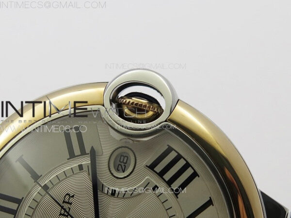 Ballon Bleu 42mm SS/RG K3F 1:1 Best Edition White Texture Dial on SS Bracelet A2824 - Image 10