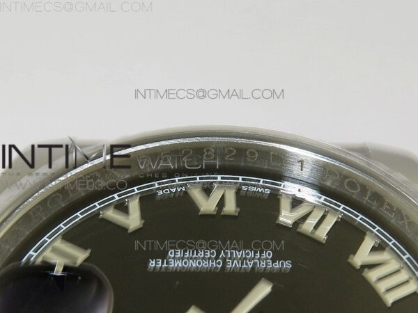 DateJust 36 116234 SS V2 904L ARF 1:1 Best Edition Black Dial Roman Markers on 904L SS Jubilee Bracelet SH3135 - Image 10