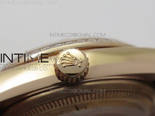 Datejust 31mm 278275 RG BP Best Edition Dia Bezel Brown Roman Crystal Markers Dial on RG President Bracelet - Image 10
